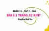 Bài 9.1 trang 82 Toán 10 tập 2 Kết nối tri thức
